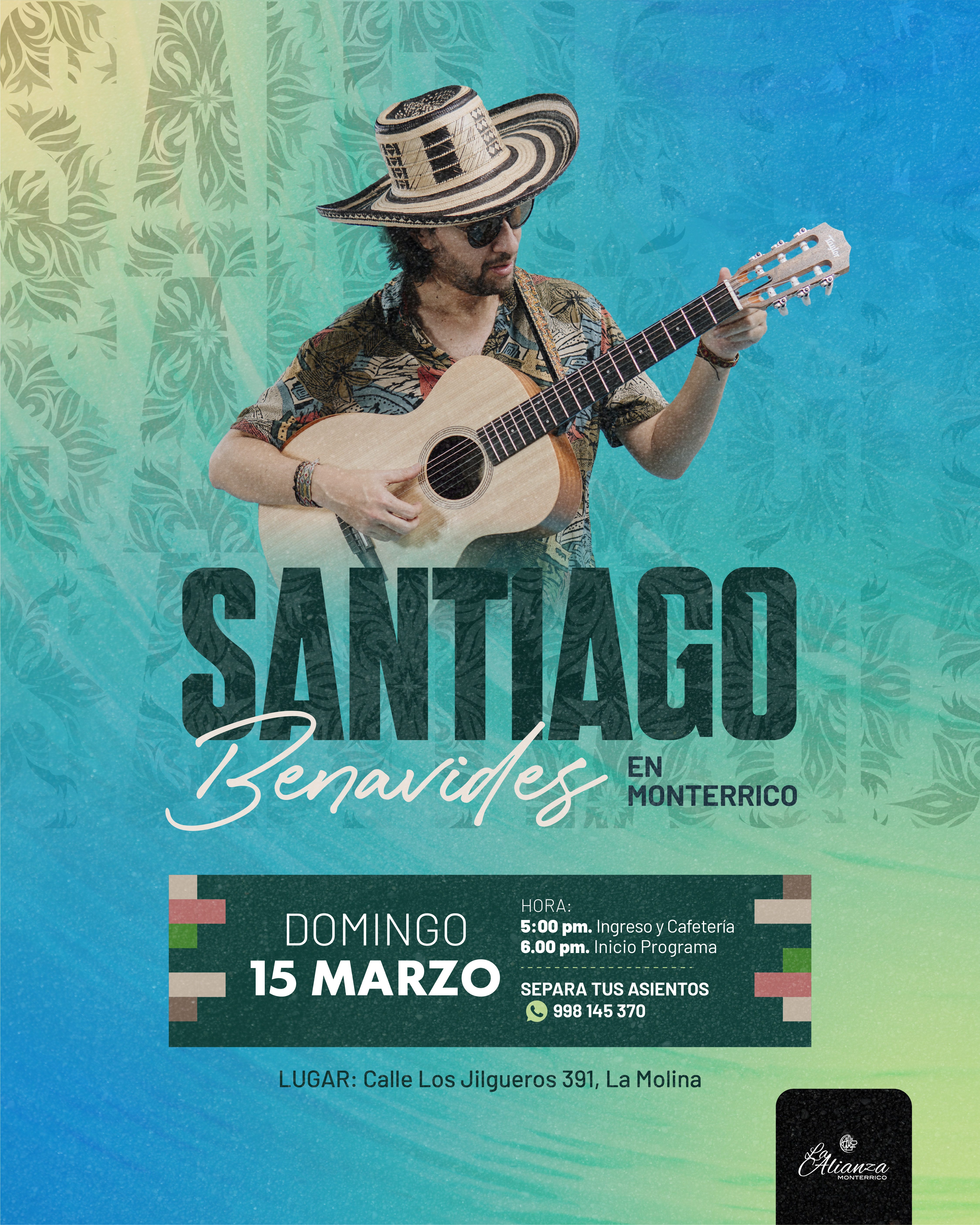 Santiago Benavides en Monterrico